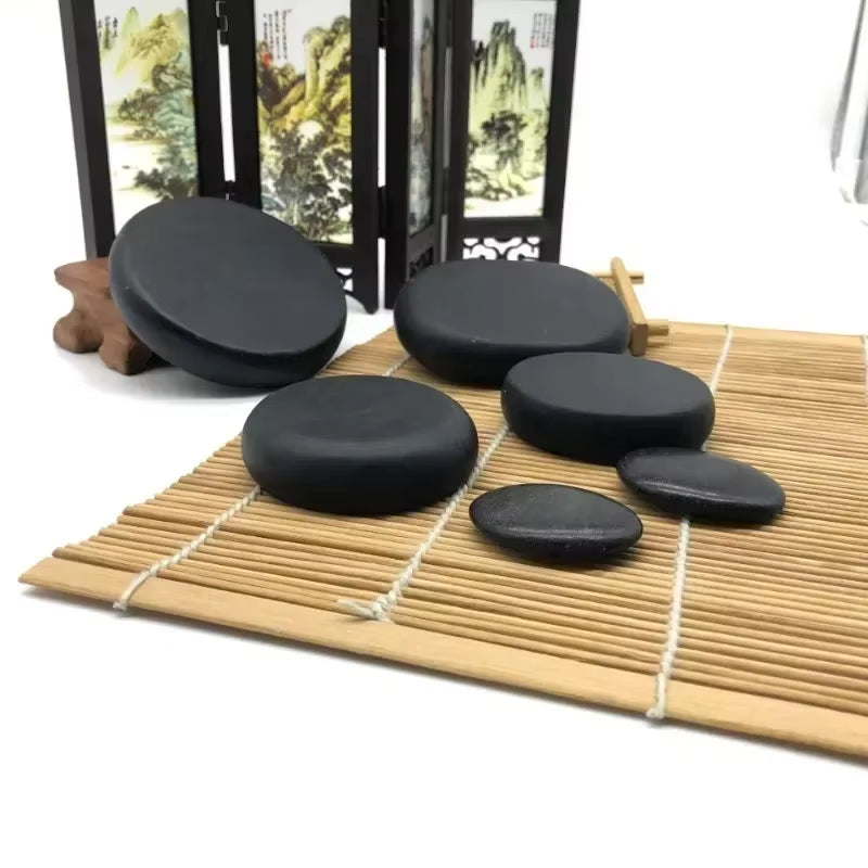 1PC Natural Hot Stone Massage SPA Rocks Basalt Stone Relieve Stress Back Pain Therapy Stone Health Care Massage Tools Health