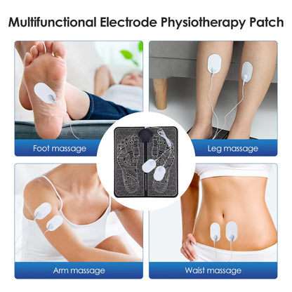 EMS Foot Massager Pad Relief Pain Relax Feet Acupoints Massage Electric Muscle Stimulation Improve Blood Circulation Relax Feet