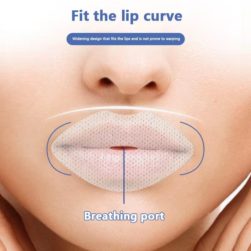 30Pcs/Bag Lip Shape Anti-Snoring Stickers for Children Night Sleep Lip Nose Breathing Improving Patch Mouth Close Sticker