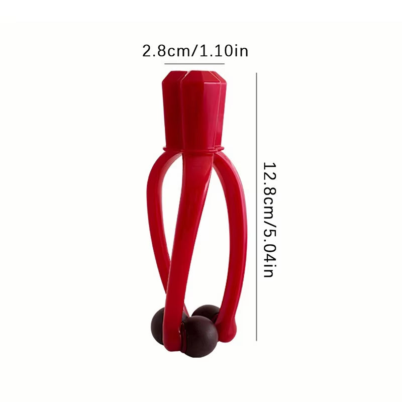 1Pcs 3 Rollers Finger Massager Mini Finger Joints Massager with Elastic Handle for Finger Blood Circulation & Muscle Relaxation