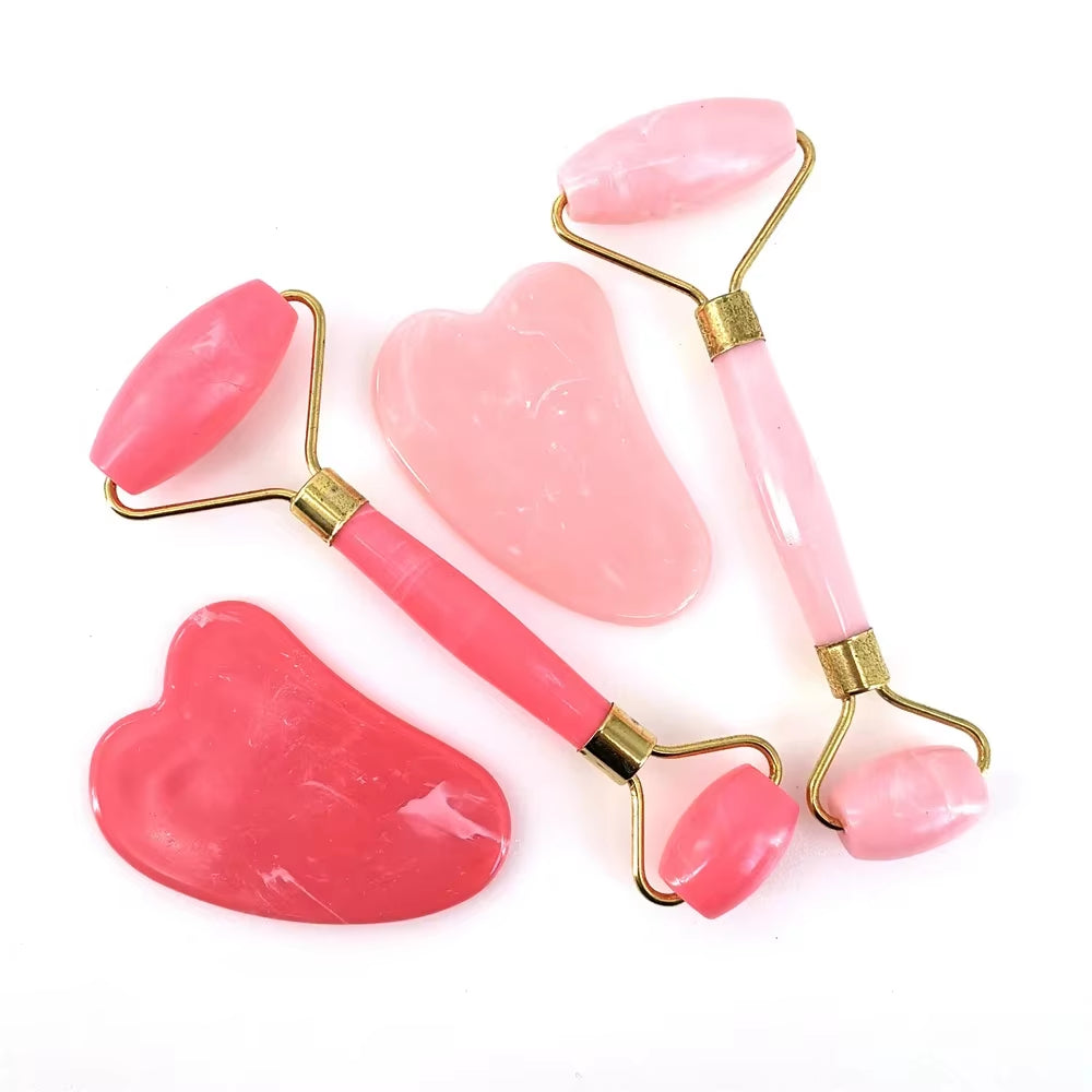 Beeswax Gua Sha Scraper Board Massage Rose Resin Guasha for Face Neck Skin Lifting Wrinkle Remover Beauty Care SPA Massage Tool