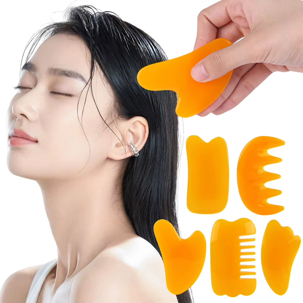 Gua Sha Board Multifunctional Guasha Massager Board Portable Guasha Scraping Massage Scraper Face Massage Tool for Face Eye Body