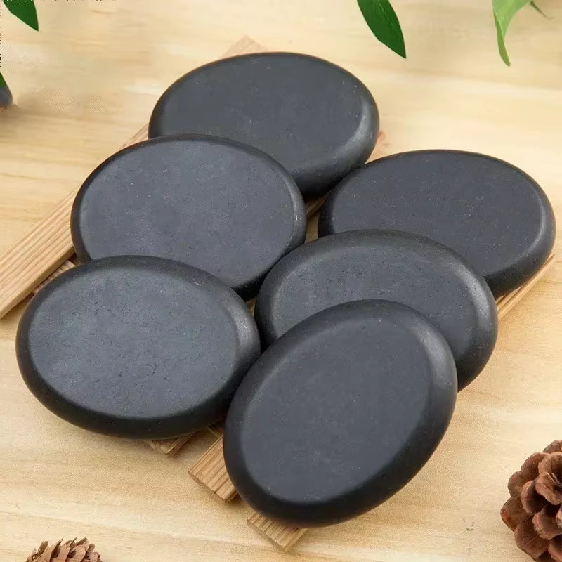 1PC Natural Hot Stone Massage SPA Rocks Basalt Stone Relieve Stress Back Pain Therapy Stone Health Care Massage Tools Health