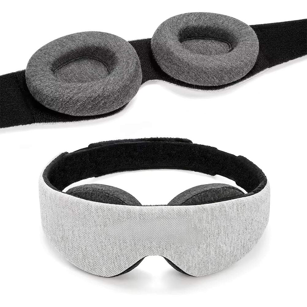 Black 3D Sleep Mask Memory Foam Eye Shade Breathable Eye Patch Travel Smooth Sleep Masker Relax Sleeping Aid Women Men