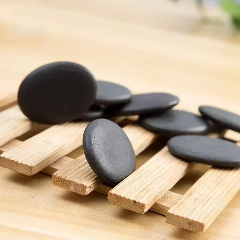 1PC Natural Hot Stone Massage SPA Rocks Basalt Stone Relieve Stress Back Pain Therapy Stone Health Care Massage Tools Health