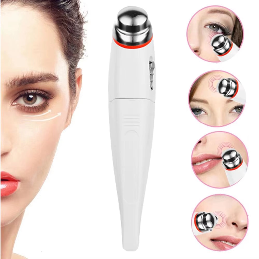 Electric Vibration Eye Massage Pen Bright Eye Wrinkle Remove Dark Circles Beauty Instrument Device Massager