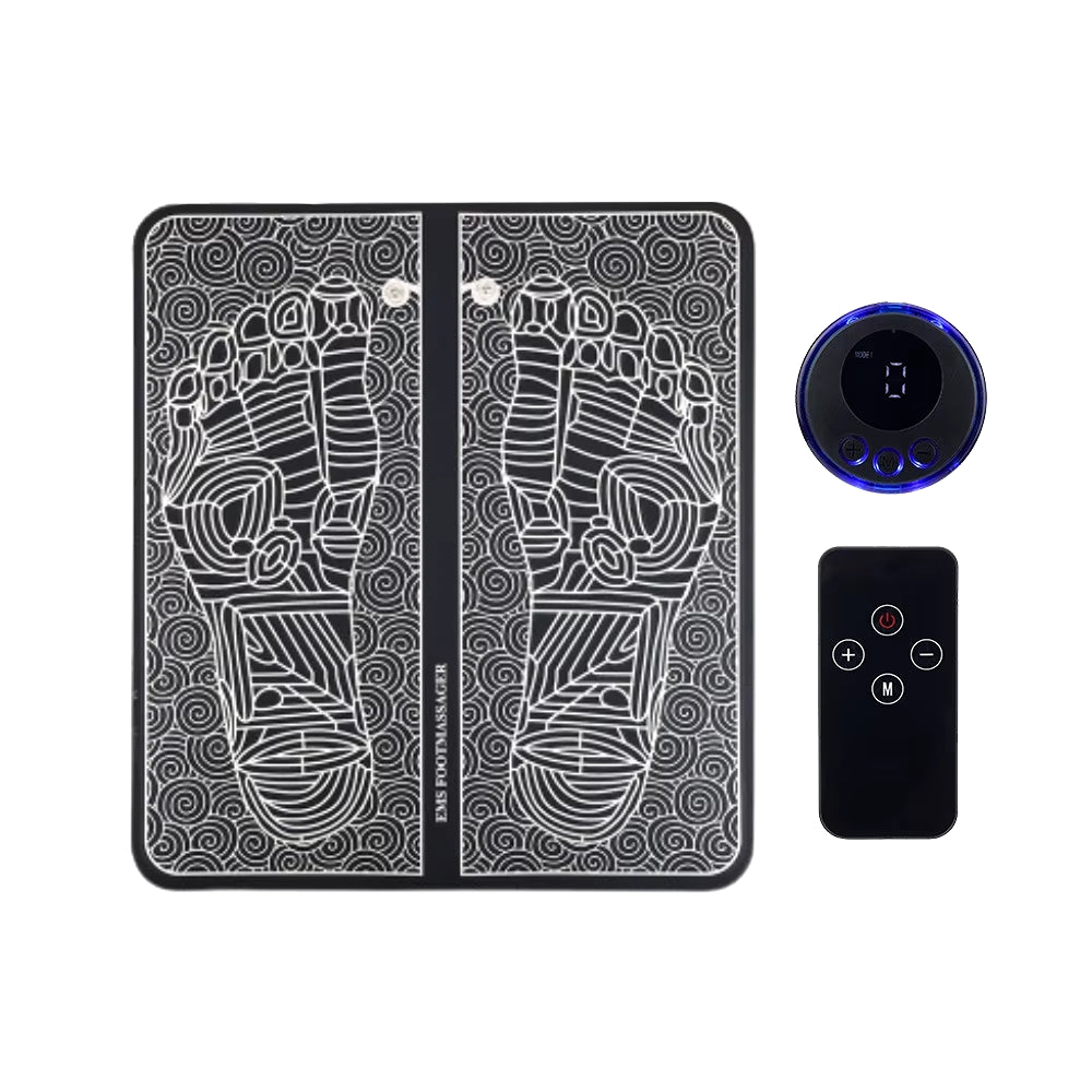 EMS Foot Massager Pad Relief Pain Relax Feet Acupoints Massage Electric Muscle Stimulation Improve Blood Circulation Relax Feet