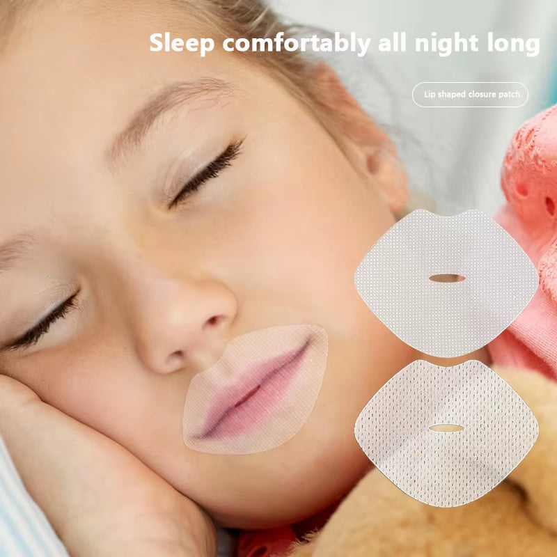 30Pcs/Bag Lip Shape Anti-Snoring Stickers for Children Night Sleep Lip Nose Breathing Improving Patch Mouth Close Sticker